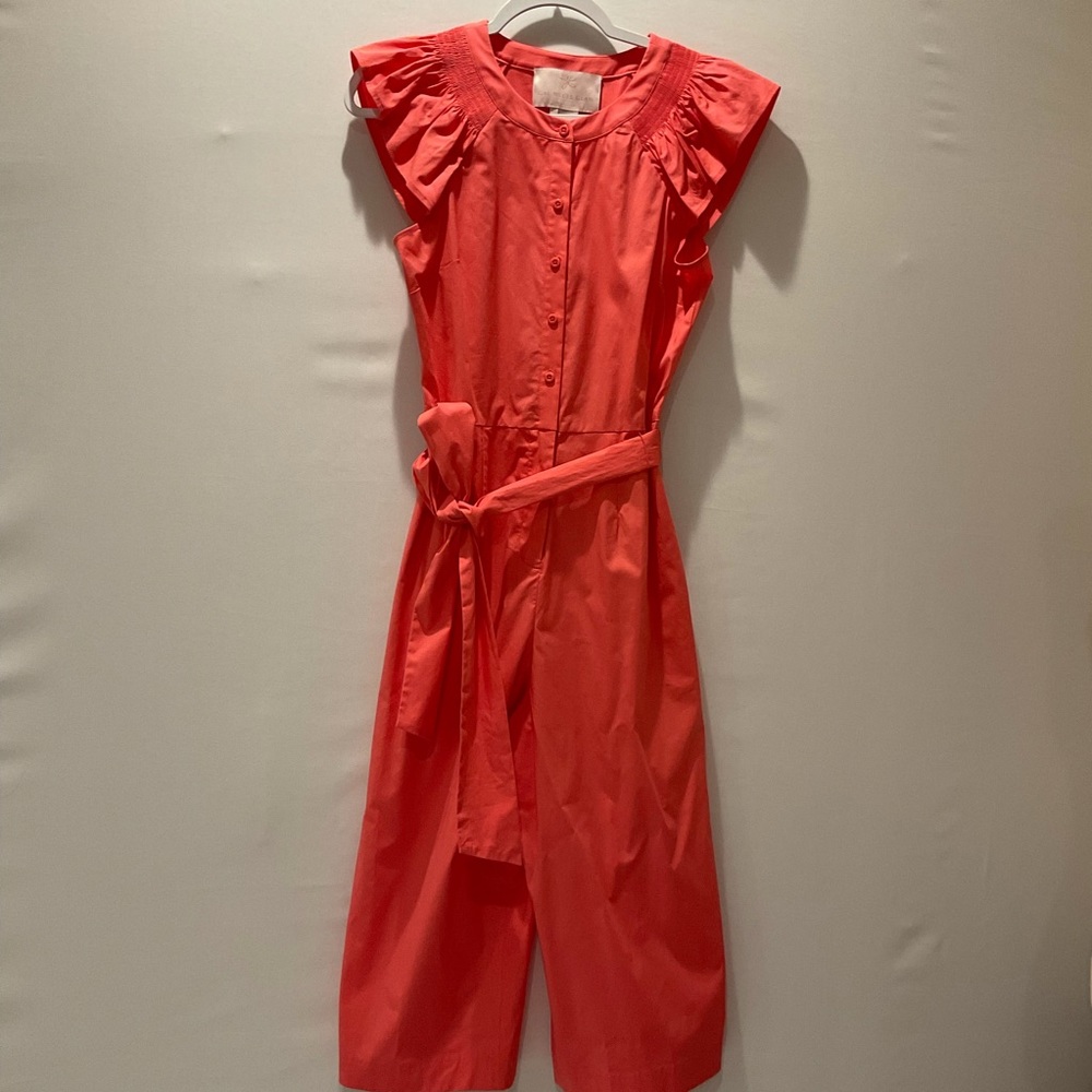Gal Meets Glam Coral Jumpsuit - Picture 2 of 12